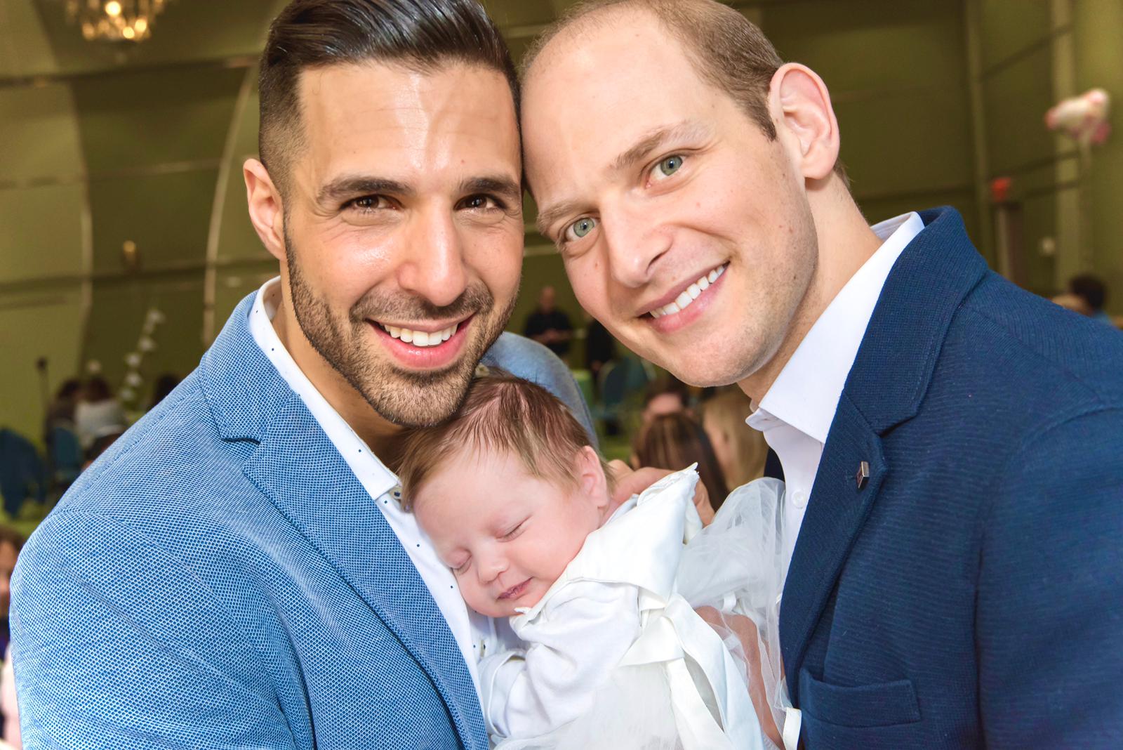 Nadav and Aylee with their daughter