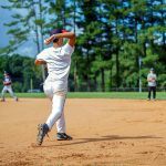 Baseball campers working as a team to become better Jewish athletes Baseball campers working as a team to become better Jewish athletes. Credit: Mai Siegel.